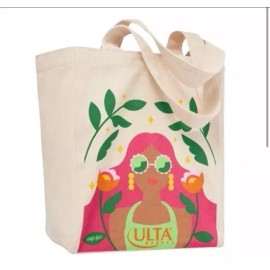 Ulta Beauty~Totally Conscious Tote~ 100% Recycled Cotton Reusable Tote Bag New