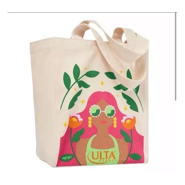 Ulta Beauty~Totally Conscious Tote~ 100% Recycled Cotton Reusable Tote Bag