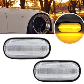 Mingrui test Full Led Front Fender Side Marker Light Compatible With 1999-2009 Hon'da S2000 S2K 2pcs Clear Lens LED Sidemarker Lamp