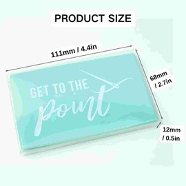 MovFlax Magnetic Needle Case Needle Holder, Portable Embroidery Needle Minder Storage Box Cross Stitch Needle Organizer, Magnetic Sewing Pin Container (Light Green)