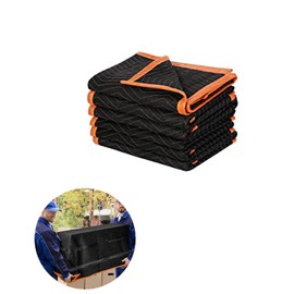 4 Pack Large Moving Blankets 80 * 72in Heavy Duty Packing Blankets for Furniture Moving Shipping Wrapping Quilted Furniture Pads for Moving, Padded Mover Blankets