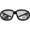 Birdz Eyewear Swallow Fit Over Padded Motorcycle Safety Glasses Black