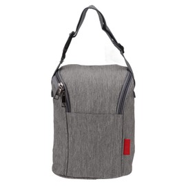 TYTOGE Bolsa térmica para biberón, bolsa de almacenamiento para biberones, bolsa impermeable de nailon con aislamiento para exteriores (gris)
