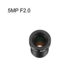 sourcing map 16mm 5MP F2.0 FPV CCTV Camera Lens Wide Angle for CCD Camera