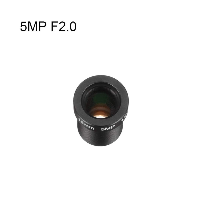 sourcing map 16mm 5MP F2.0 FPV CCTV Camera Lens Wide