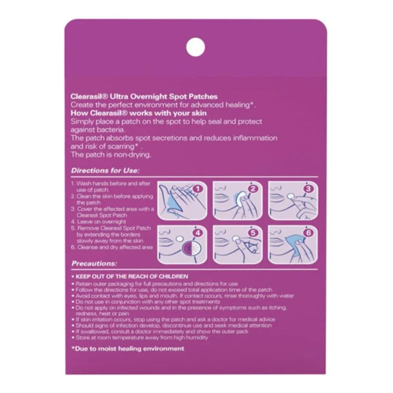 Clearasil Parches De Espinillas Para Acné Persistente Durant