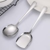 2 Pcs Large Serving Spoons Stainless Steel Large Buffet Serving