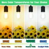 MAXvolador 60W Equivalent E26 LED Filament Light Bulbs, 850LM Neutral