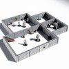Dungeon Walls Modular DND Terrain Set - 48 Piece Tabletop