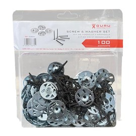 Guru USA Water-Stop Foam Board Fastener Screw & Washer Kit (100 Each)