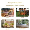 Outdoor Waterproof Bench Cushion 30x16x2 inches, High-Density Comfortable Memory Foam