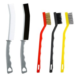 Set of 5 gap cleaning brushes, multifunctional cleaning brushes, crevice cleaning brush, bathroom corner cleaning brush, effective brushes for deep cleaning for kitchen, bathroom and window