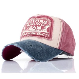 LONGTEN Classic Baseball Cap Vintage Washed Denim Cotton Dad Hat Adjustable Size Unisex