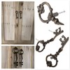 dophee 6 Pack Key Shape Pull Handles, Retro Antique Bronze