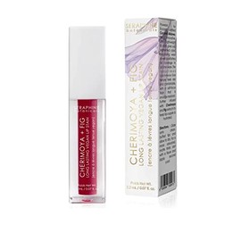Seraphine Botanicals Tinte labial vegano de larga duración con extractos de cherimoya y higo, lápiz labial líquido lustroso, pigmento de color intenso