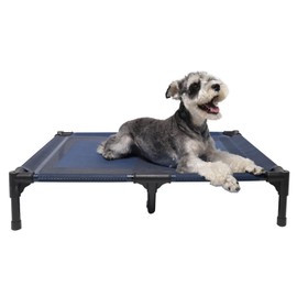 suddus Elevated Dog Bed Waterproof Outdoor, Portable Raised Dog Bed, Dog Beds Off The Floor, Dogs Bed Easy Clean Indoor or Outdoor Use, Medium, Blue