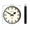 NEWGATE® Number Three Railway Wall Clock | Retro Inspired Modern