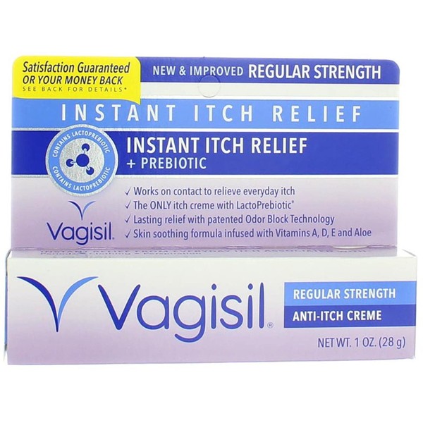 Vagisil Regular Strength Anti- Itch Creme 1 Ounce (29ml) (3 Pack)