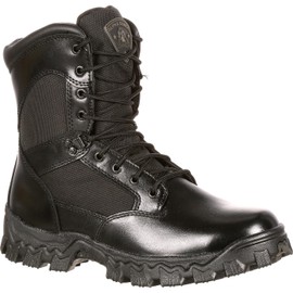 ROCKY Alpha Force Waterproof Public Service Boot, Black, Size 6.5(ME)
