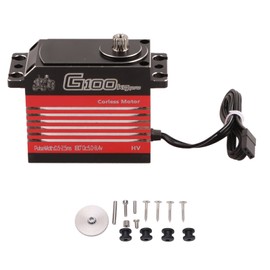 Servo Motor G100 Pro 100KG Metal Steering Arm Torque Digital Model Steering Gear for 1:5 1:6 RC Car Robot Boat Helicopter