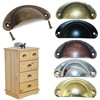 ACBBMNS 30pcs Shell Cup Handles Half Moon Vintage Cupboard Door