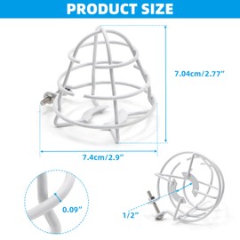 Ciao Stilista 1/2" Fire Sprinkler Head Cage Guard (12 Pack, White, Steel, Wall Mount)