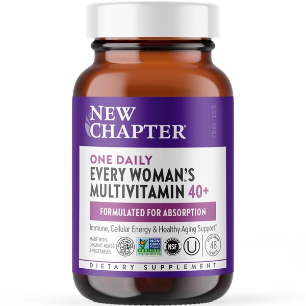 New Chapter Women's Multivitamin 40 plus for Energy, Healthy Aging