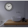 Bulova C4865 Night Vision Lighted Dial Wall Clock, 10", White