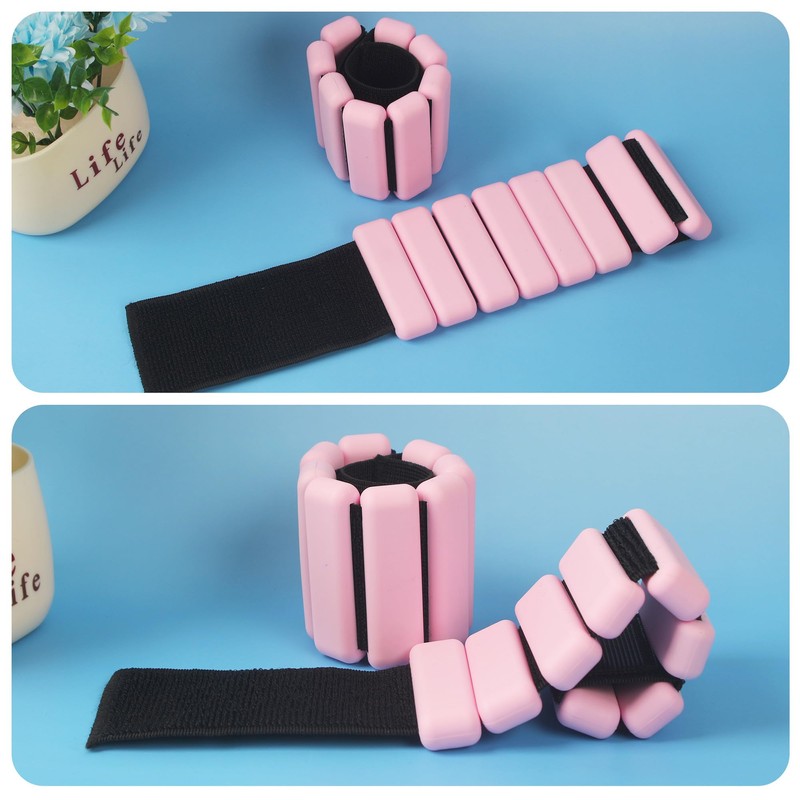 BUCOMTU Set of 2 Wrist Weights Ankle Weights for Yoga,