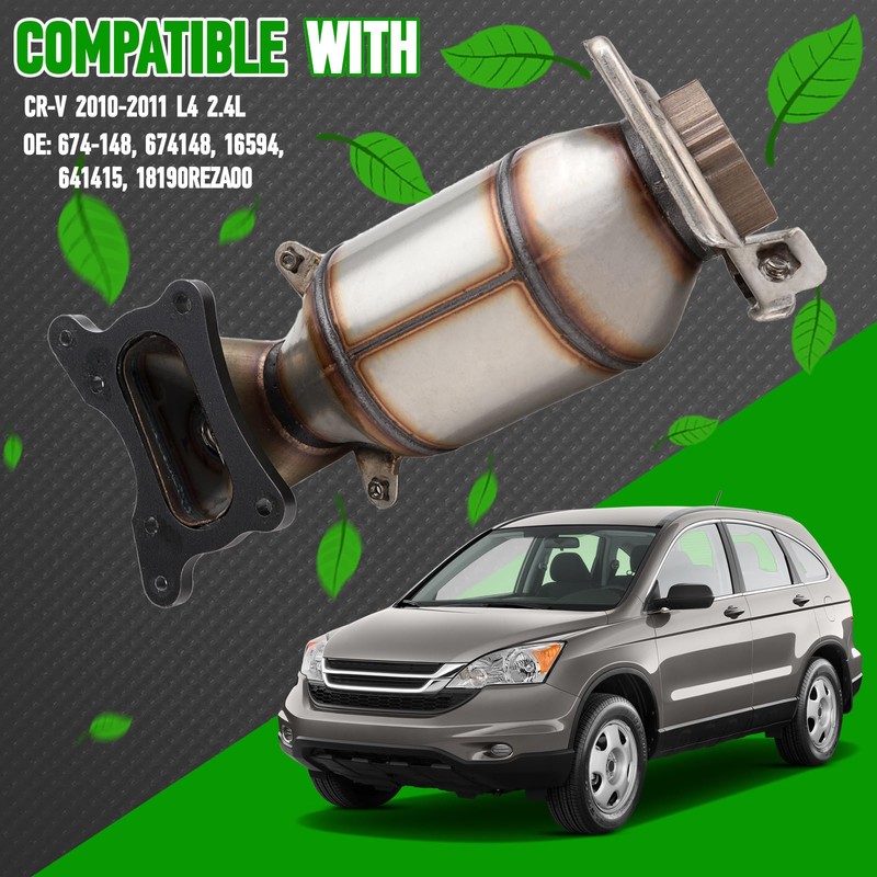FOMIUZY High Flow Front Catalytic Converter Kit Direct-Fit Honda CRV