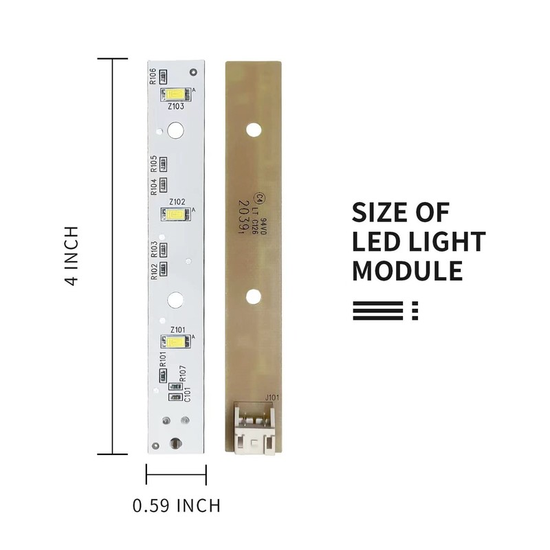 WR55X26671 PS11767930 AP6035586 GE Refrigerator Light Board (2)