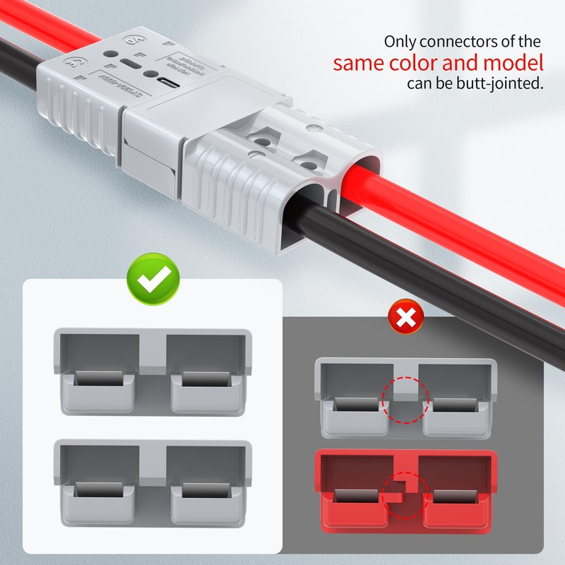 RVBOATPAT 120 Amp Battery Quick Disconnect Connector with Plug Mounting