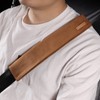 2 PCS Car Seatbelt Covers for Adults, Leather Seat Belt