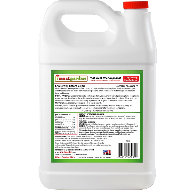 I Must Garden Deer Repellent: Mint Scent Deer Spray for