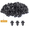 AQJ 100 Pcs Set Plastic Rivet Car Fender Bumper Push