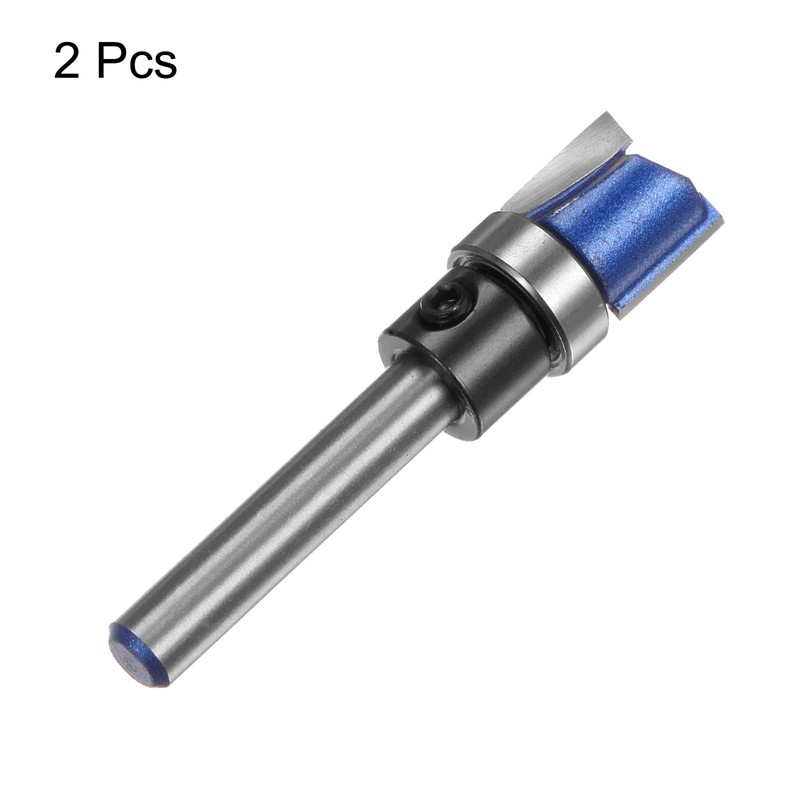 sourcing map 2pcs Pattern Flush Trim Router Bit 1/4" Shank