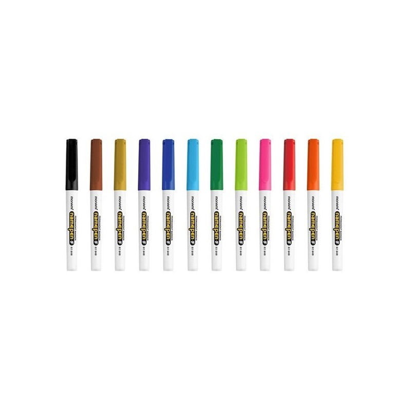 Monami Name Pen F 12-Color Set for Medium Handwriting OMB