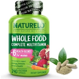 NATURELO Whole Food Multivitamin for Women | 240 Capsules | 2 Months