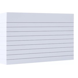 Index Cards White Study Cards, 240PCS Flash Cards 3x5 Both Ruled Side for School Office