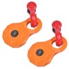 Getanye 2 Pack Snatch Block Towing Pulley w/Shackle Heavy Duty
