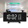 Digital Clock 3 Color Projection LED Switch Display Time Clock