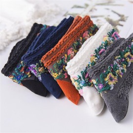 SUIKONE Women's Room Socks, Set of 5, All Seasons, Short Stockings for Foot Swelling, Stylish, Cute, Casual Socks, Breathable, Socks