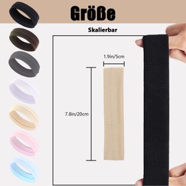7 Stück sport stirnband damen, Elastische Haarbänder Stirnbänder für Frauen Haar, stirnband sport Elastisch Rutschfeste haarband mädchen, Weiches Hair Band Yoga Fitness laufstirnband damen Headband