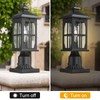 Darkaway Outdoor Post Lights, Exterior Post Lantern Lamp Waterproof Aluminum
