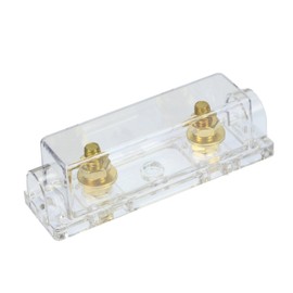 Voodoo 0/2/4 Gauge Ga ANL Fuse Holder + 100 Amp ANL Fuses (4 Pack) (50 Amp Fuses)