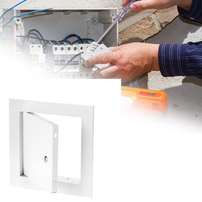 QWORK Aluminum Alloy Access Panel, 6 x 6 Inch Service
