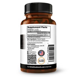 Herbal Goodness Papaya Seeds Powder Capsules - 600mg x 60 Pills, Organic Papaya Digestive Enzymes (Papain) | Supports Gut Health, Digestion & Colon Cleanse Broom, 100% Natural, Gluten Free, Non-GMO