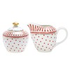 RockTrend Stripe Polka Dot Ceramic Coffee Serving Set Creamer and