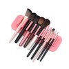 MEELYHOME Wall-Mounted Makeup Brush Organizer Silicone Cosmetic Brush Storage Rack