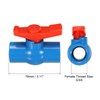 PATIKIL G3/4 Ball Valve 2 Pack PVC Threaded Shutoff Valve